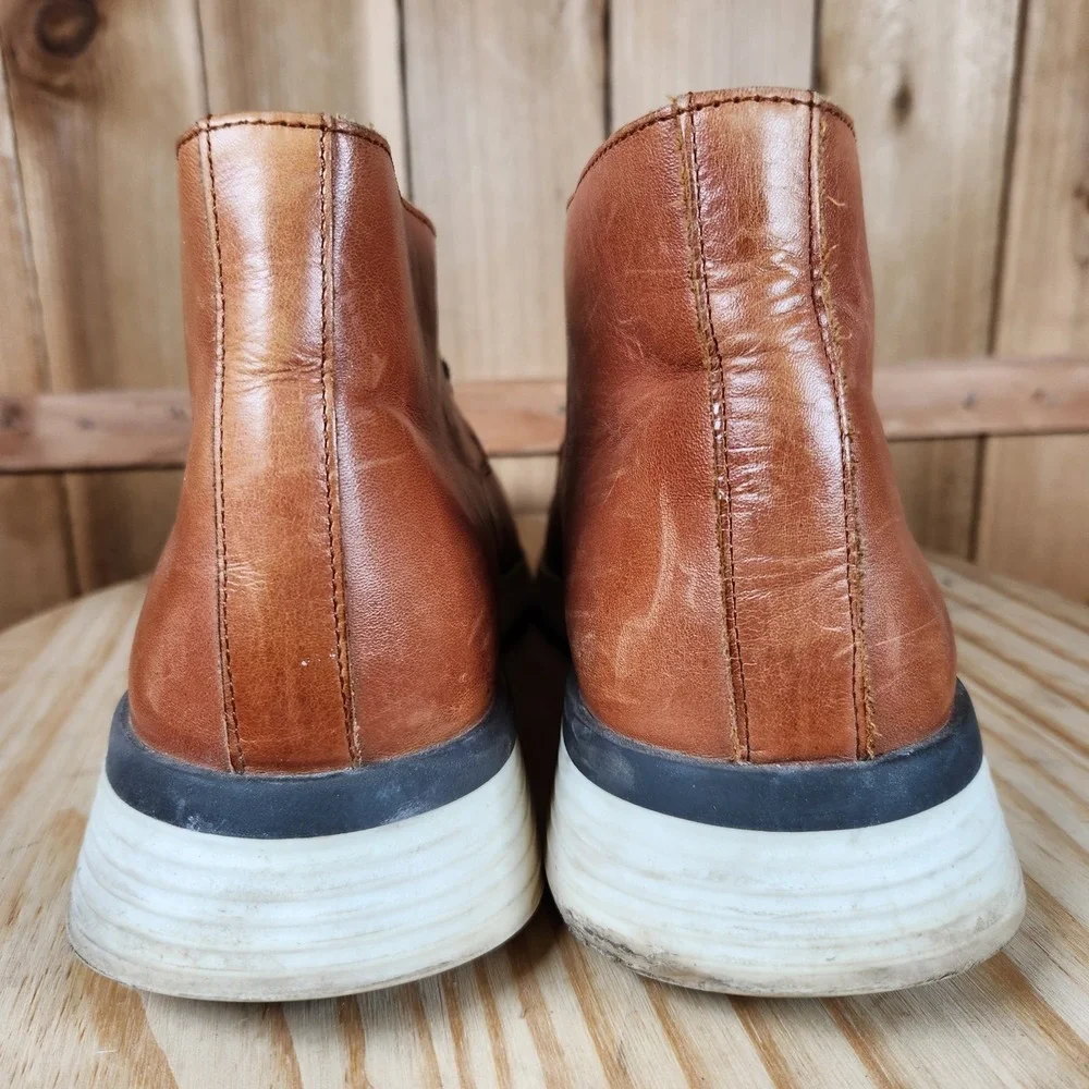 Wolf &‎ Shepherd Crossover Shoes Mens 8 Brown Leather Chukka Casual Lightweight